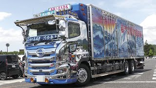 猛暑&灼熱ロード‼️デコトラ入場⤴️⤴️ 全国哥麿会 夏の全国大会2025