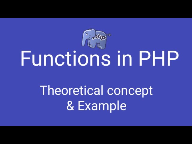 Function in PHP (Hindi) / (Urdu)