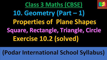 Geometry /Properties of Plane Shapes / 2D shapes / Part 1 / class 3 math /Students reference.