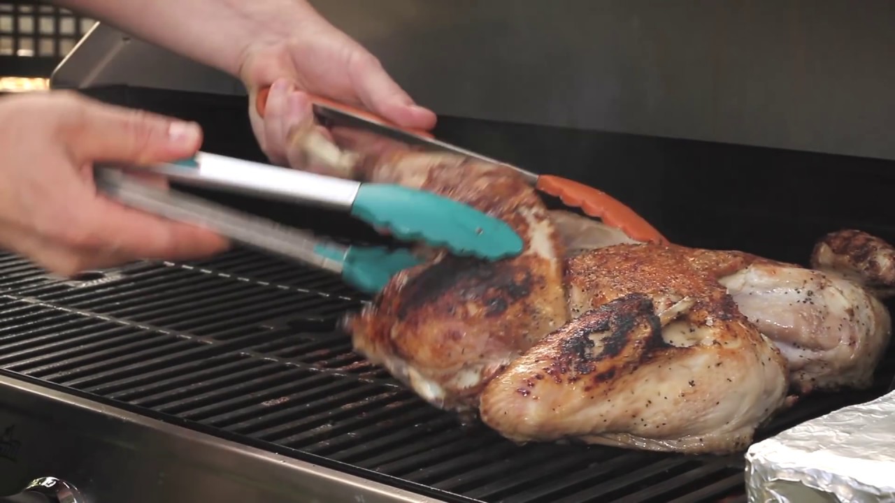 How To Brick Grill a Turkey HEB Recipes YouTube