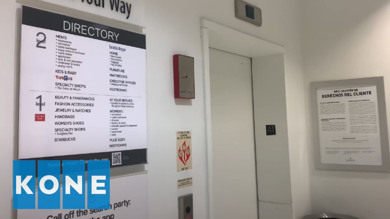 (REVISIT) Epic Motor 2007 KONE Hydraulic Elevator Macy’s Promenade