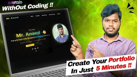 🚀 Create Your Portfolio Website in Just 5 Minutes | Without Coding | Using AI Tools 🔥