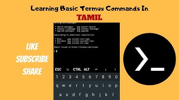 Learn Basic Termux Commands In Tamil
