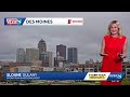 Iowa weather: Showers continue today with cool fall temps