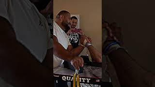 Armwrestling Levan left handed