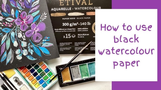 Cheap Joe's 2 Minute Art Tips - Stonehenge Aqua Black Paper Demo 