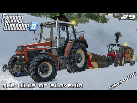 New FORESTRY equipment & winching WOOD | The Hills of Slovenia | Farming Simulator 22 | Episode 9