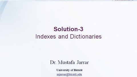 RDF Store Solution-3: Indexes and Dictionaries (Part 5/5)