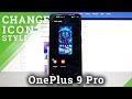 How to change icon style in oneplus 9 pro  set new icons look