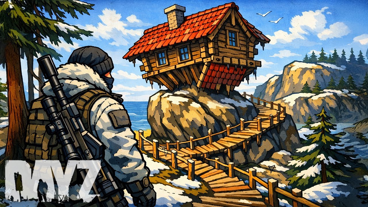 Building a Wonky SOLO Rock Base in DayZ...