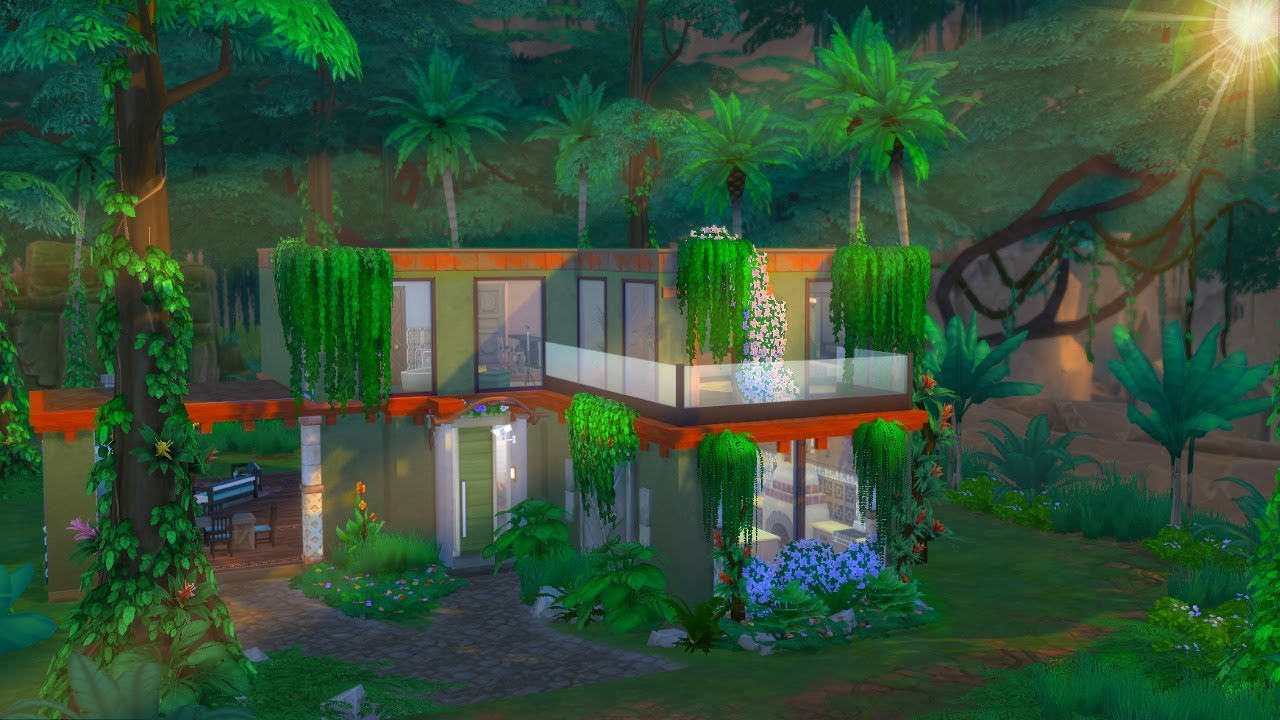 The Sims 4 Garden of Eden Jungle Adventure Vacation House