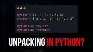 Unpacking Operators in Python: What are * and **?