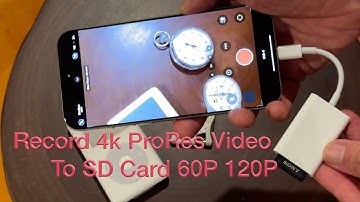 iPhone 16 Pro USB-C External Recording SD Card