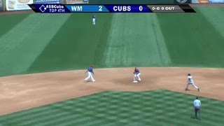 Cubs' Hedges induces a double play