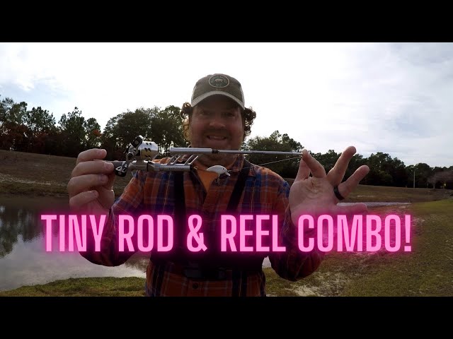 Using a Tiny PROFISHIENCY Rod and Reel Combo from Wal-Mart to Catch Fish! 