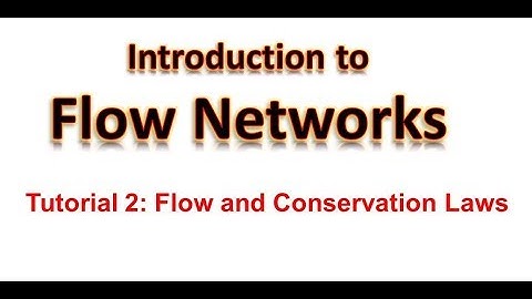 Introduction to Flow Networks - Tutorial 2 (Flow, Capacity, Cycles and Maximum Flow)