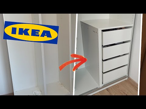 IKEA PAX drawer komplement assembly right - tiroir droit