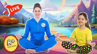 Saturday Morning Kids Yoga Adventures - Fun Mindfulness Videos for Kids! - Live! 🔴