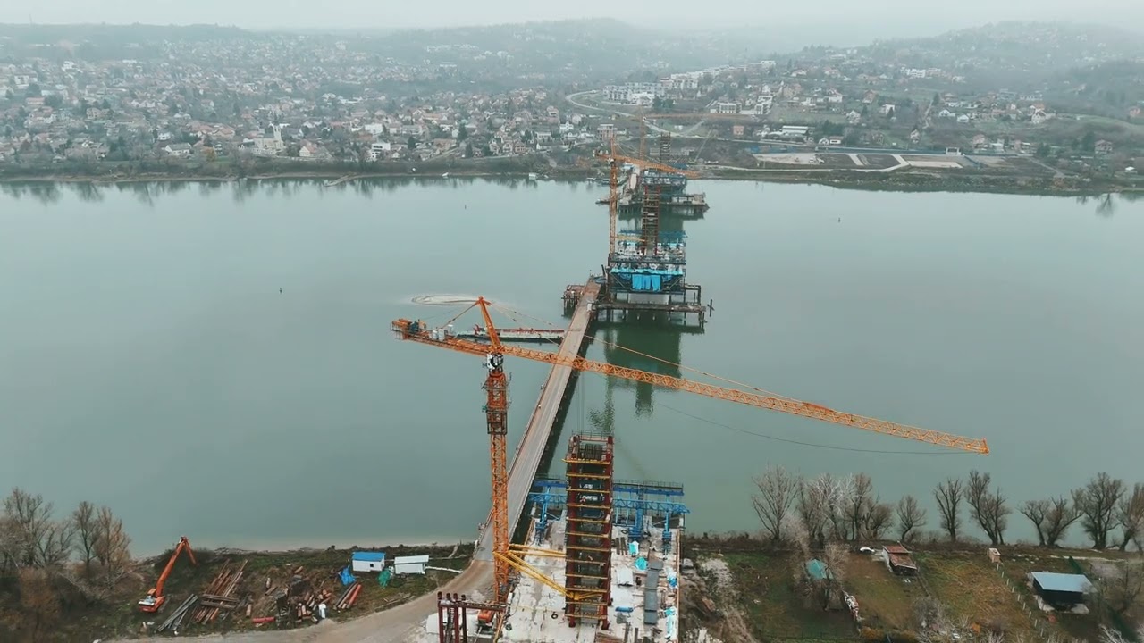 Cetvrti novosadski most - gradiliste