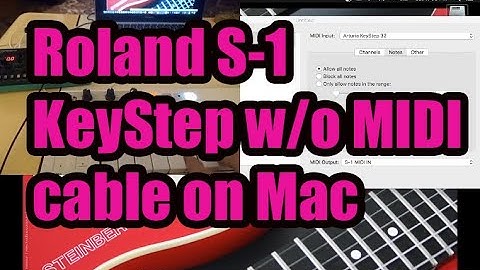[Musical Instruments] Roland S-1 and Arturia KeyStep without BOSS MIDI cable on Mac