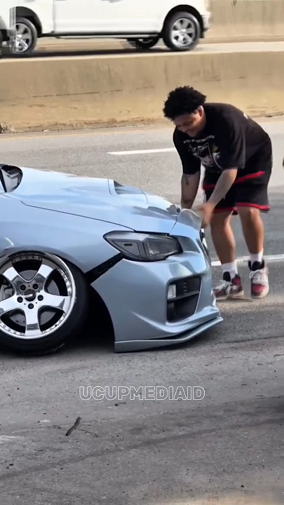 Subaru Stanced 🤑 Silver Camber 😎  #automobile #subaru #toyotasupra #jdm #cars