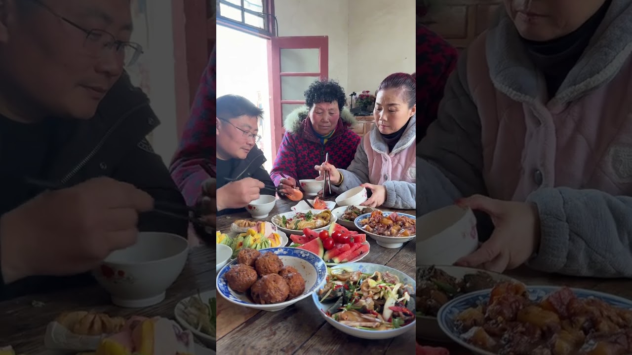 Records of daily life of rural mother-in-law and daughter-in-law Share rural food My rural life