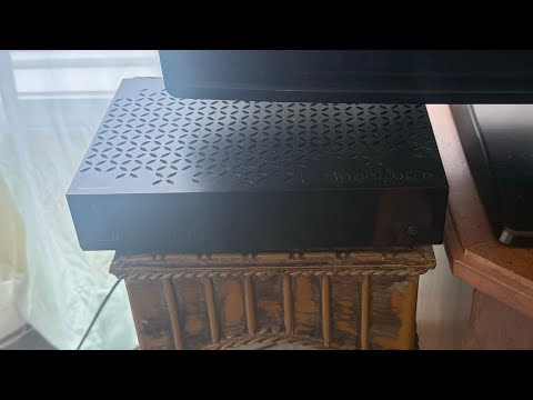 Spectrum Receiver Box in The Sunroom