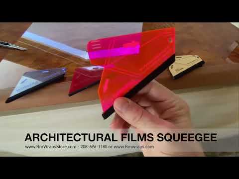 Showing you the Squeegee made for Architectural Films on a yacht installing job