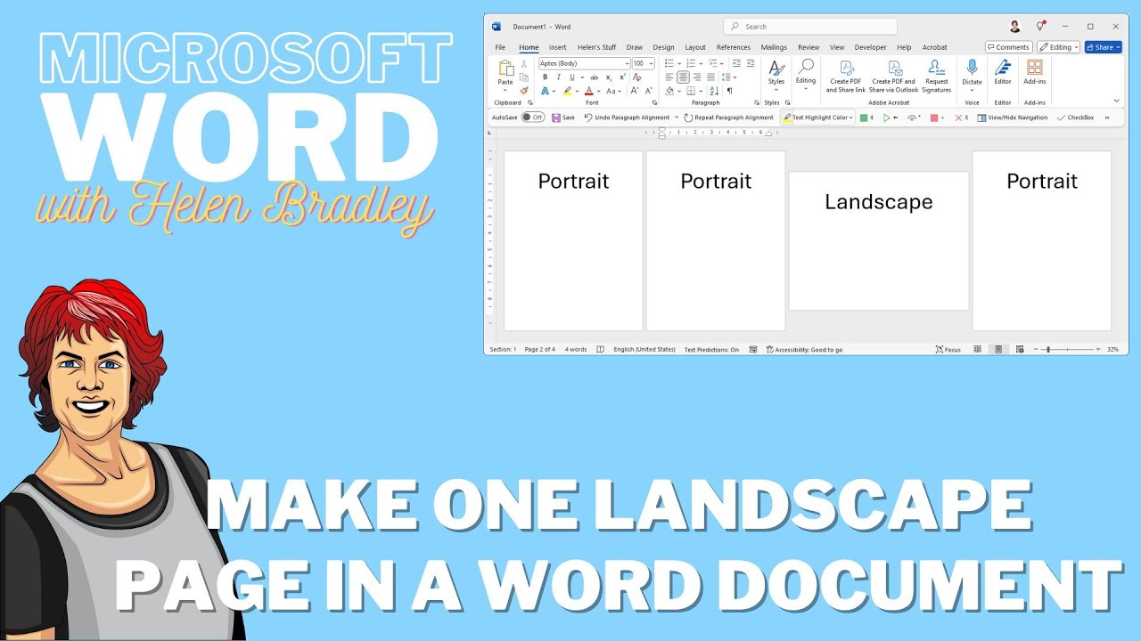 Word Flip One Page To Landscape Fix Footer Problems YouTube word-flip-one-page-to-landscape-fix-footer-problems-youtube