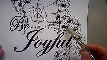 Joyful Tangle Pattern Lesson #75