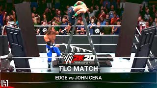 WWE 2K20 Edge vs John Cena TLC Match Gameplay | Hello Levels