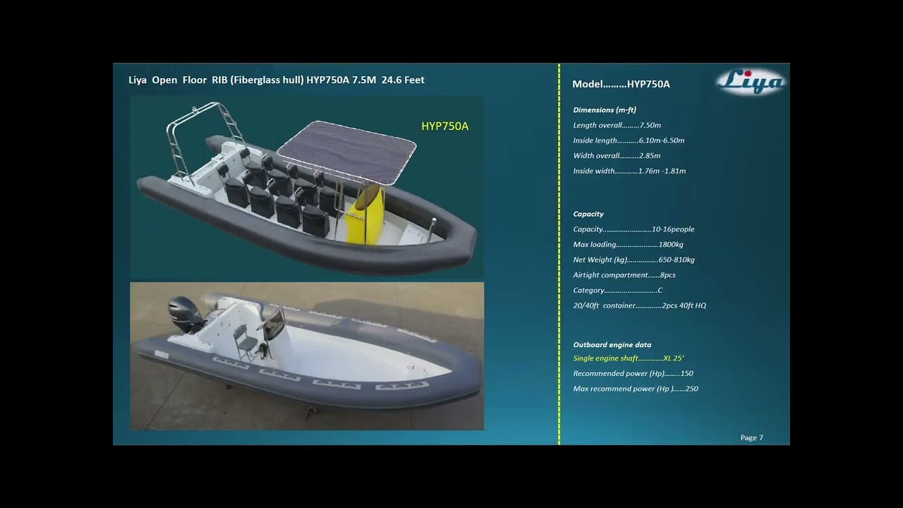 Liya RIB Boats,rigid inflatable boats open deck 5m 10 meter YouTube