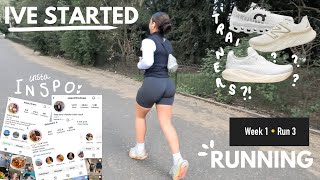 IVE STARTED RUNNING!! running vlog, beginner training // running inspo