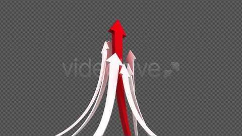 Motion Graphics - Arrow Rising Toward Same Direction | VideoHive