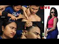 Barber Girl Pakhi Is Live | Earwax Removal | Heavy Oil Head &amp; body Massage | Neck Cracking | ASMR