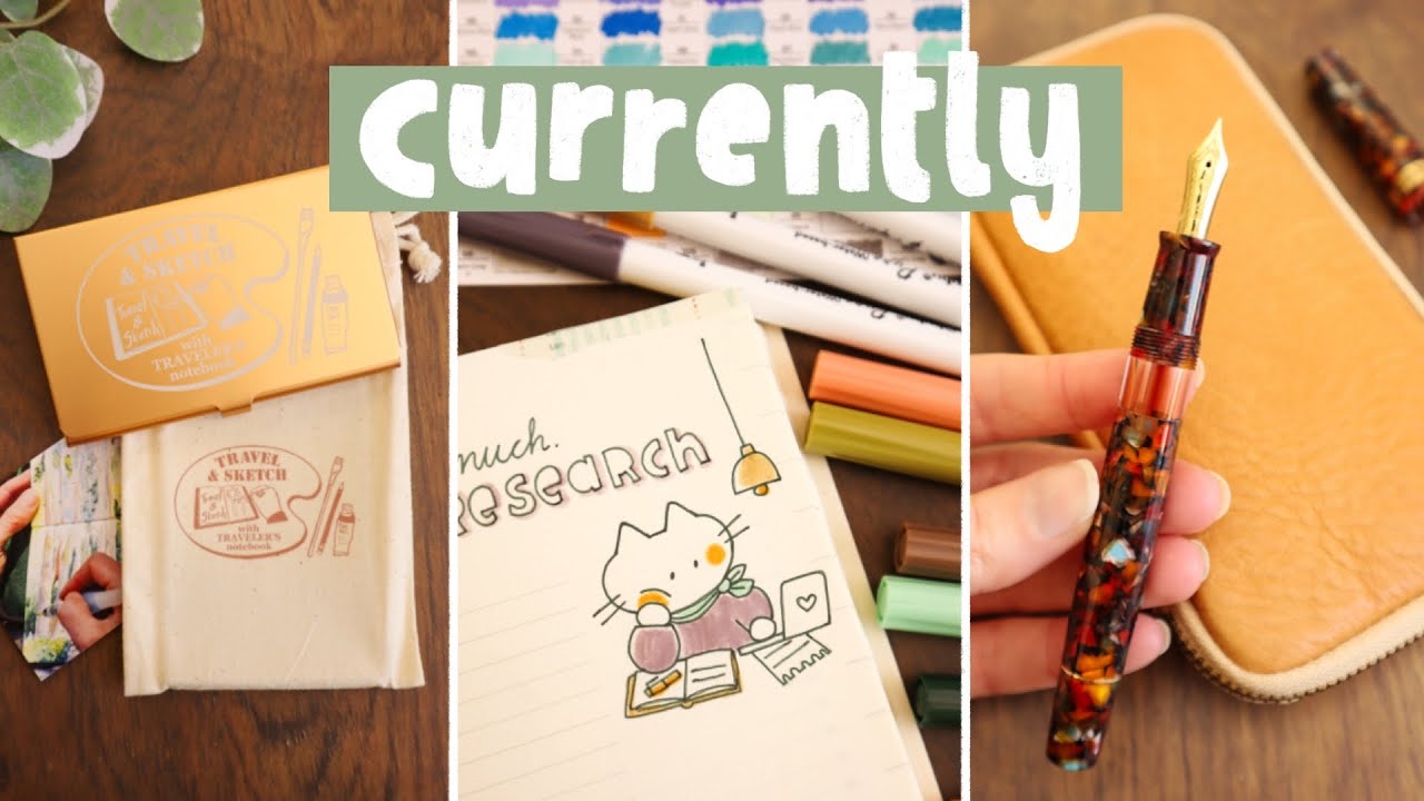 Currently Ep.1 | Journaling with Markers, New Watercolor Palette & Fountain Pen Nib Transplant
