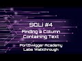 Lab #4: SQLi UNION attack finding a column containing text #cybersecurity #ethicalhacking #infosec