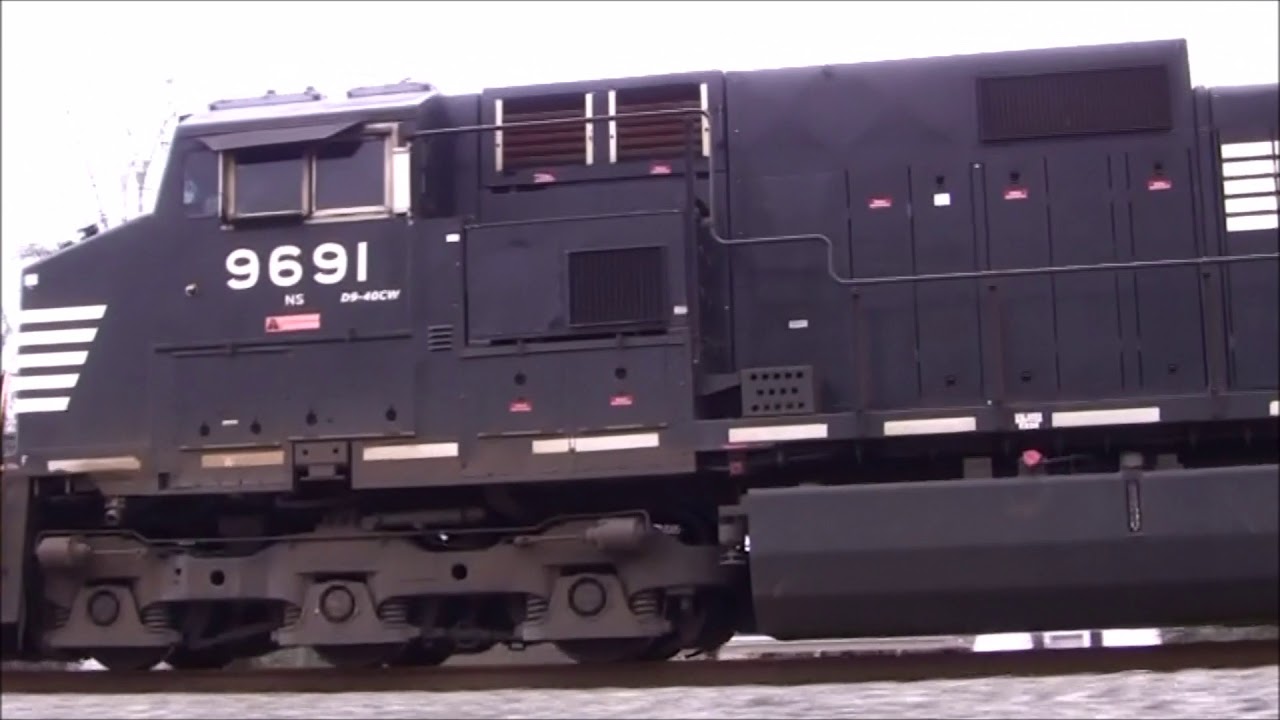 NORFOLK SOUTHERN TRAIN NS 173 OR 187 WESTBOUND CHASE DOUGLASVILLE,GA.1-1-2018 - YouTube