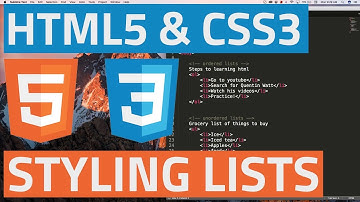 HTML5 and CSS3 beginner tutorial 26 - Styling Lists