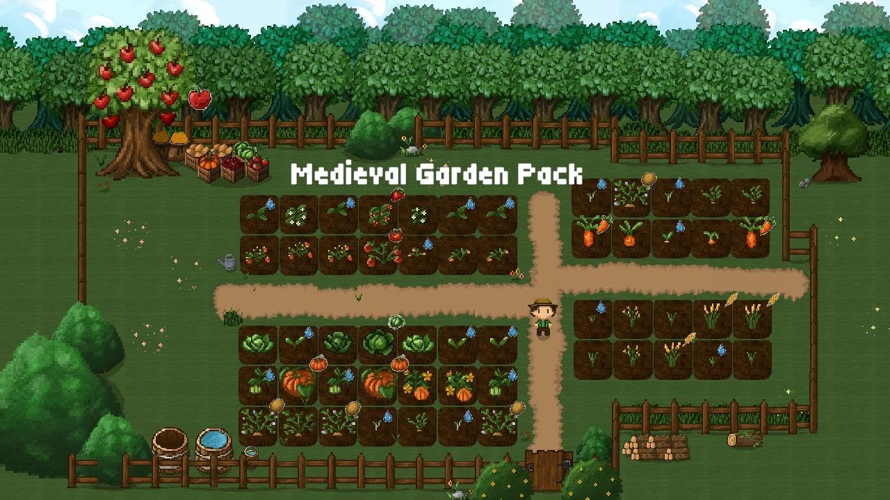 Medieval Farming Game - Gameplay Teaser (Pixel Art)