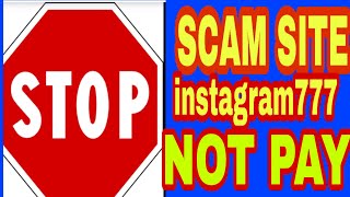 الموقع نصببببببب وقفو شغل علييييه instagram777 || SCAM Dont Pay