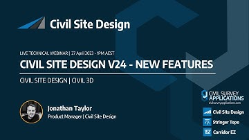 Webinar | Civil Site Design V24 - New Features