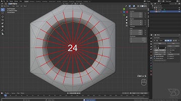 Speed Modeling threaded Nut in 3 minutes | blender 2.83