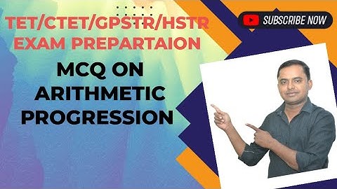 PART 1 Arithmetic Progression MCQs FOR TET/CTET/HSTR/GPSTR/ I Class 10 Maths I FAROOQ SIR