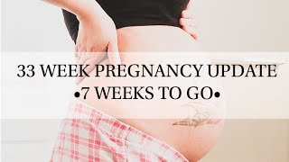 33 WEEK PREGNANCY UPDATE | 7 WEEKS TO GO | MINI AMAZON HAUL FOR BABYGIRL