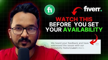 Fiverr Availability Feature Update: This Can Get All Your Fiverr Gigs Deranked