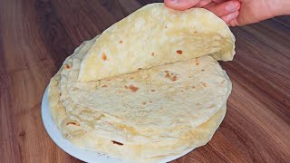 EASY LAVASH BREAD WITH ONLY 3 INGREDIENTS  Yeastless Lavash Recipe Like Silk