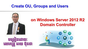 Create OU User and Group Map Drive in Domain Controller in Windows Server 2012 R2