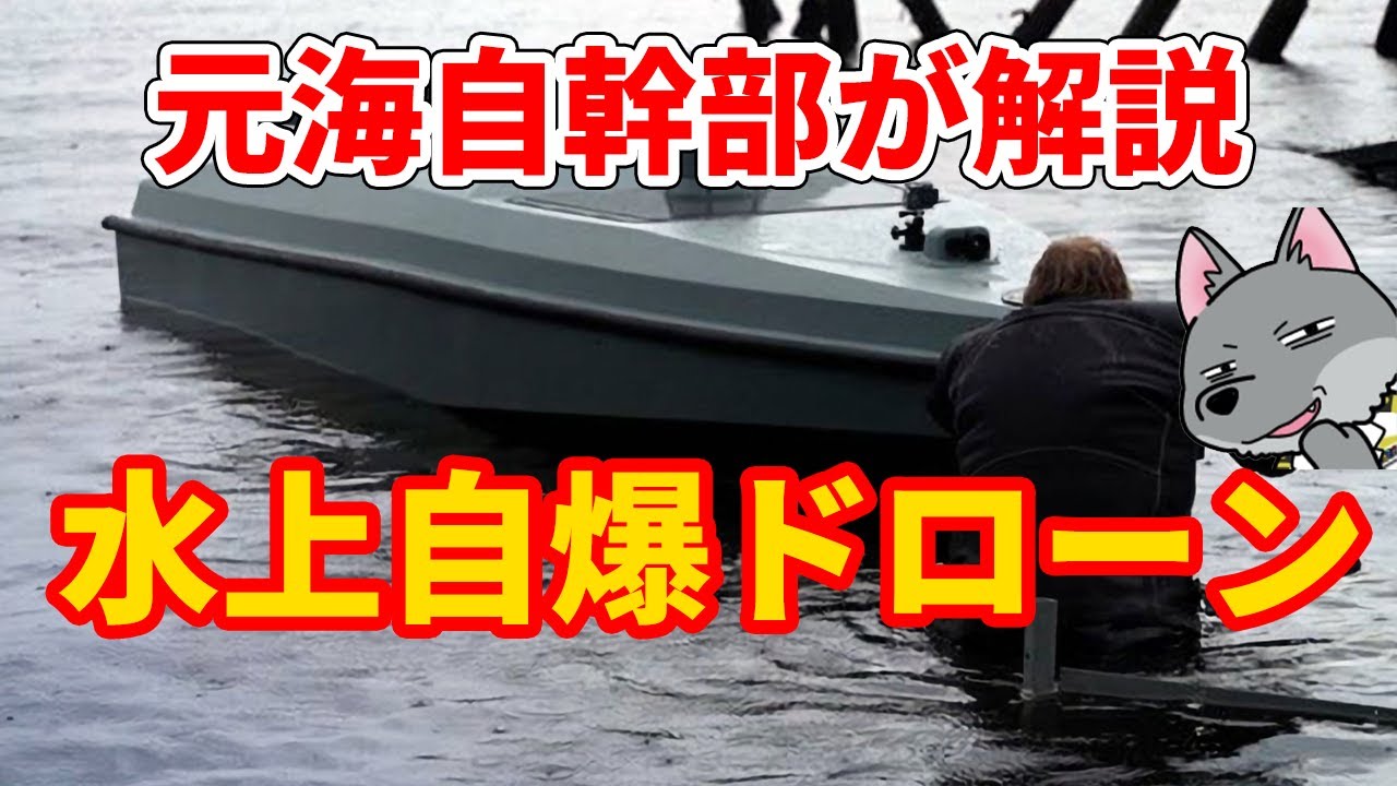 【元海上自衛隊幹部が解説】水上自爆ドローン【MAGURA V5】【ウクライナ】【黒海艦隊】