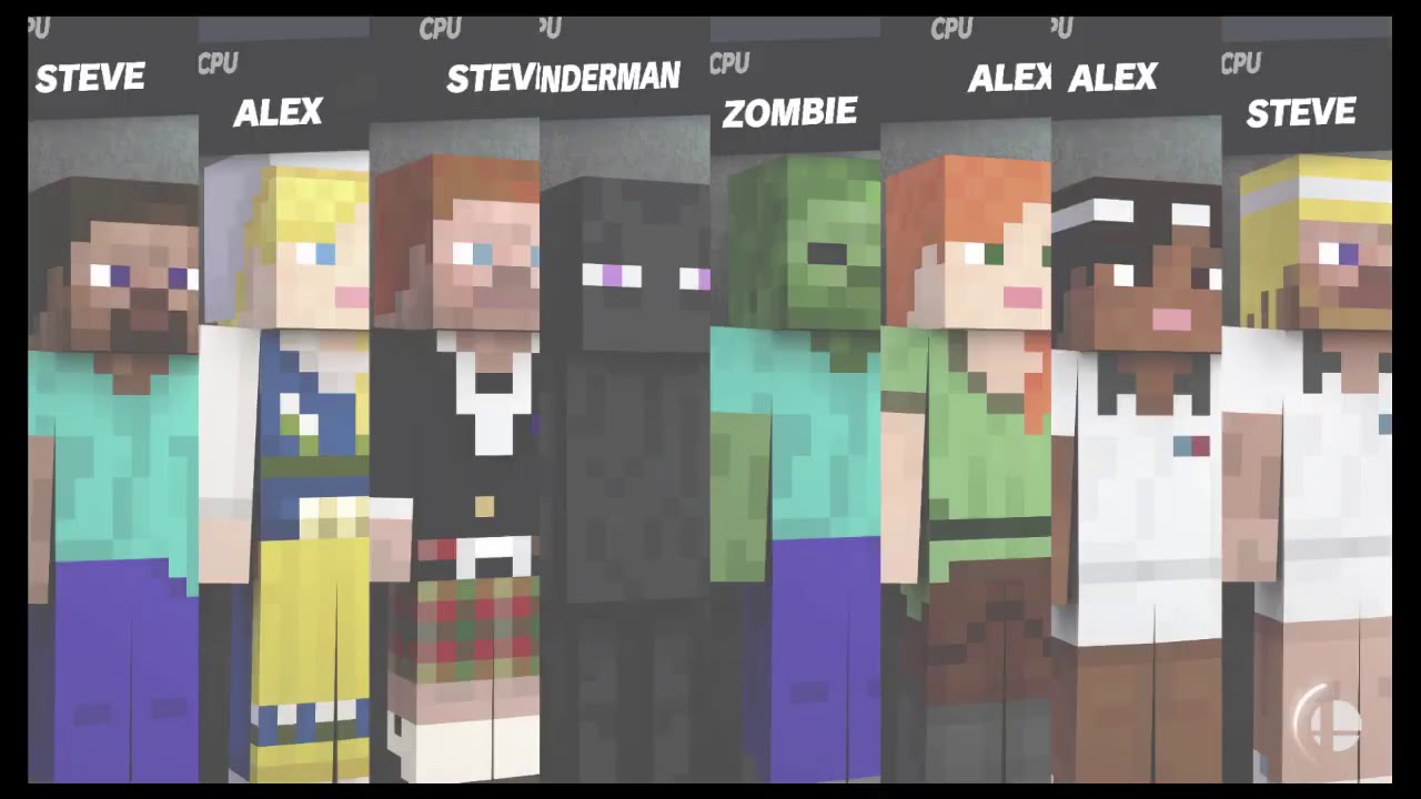 Super Smash Bros Ultimate Amiibo Fights – Steve & Co #279 Minecraft Stamina Frenzy